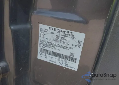 2008 Ford F-150 60Th Anniversary/Fx4/King Ranch/Lariat/Limited/Xlt из США, поврежденный, VIN 1FTPW14568FA02708